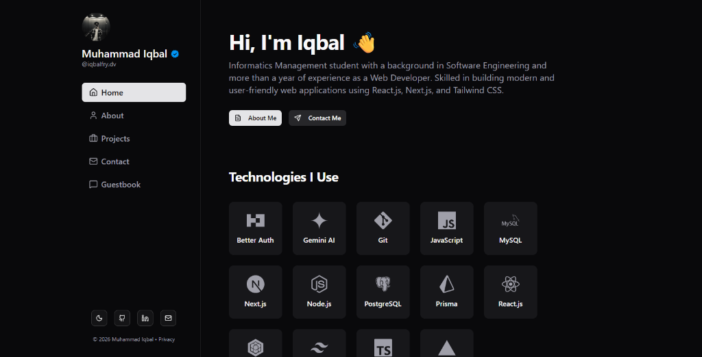 Muhammad Iqbal — Fullstack Developer & Backend Specialist